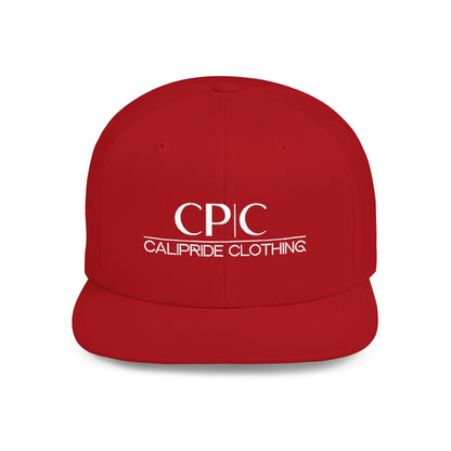 West Coast culture, Flat Bill Snapback | Embroidered Circular Badge - CP | C Elite, CaliPride Clothing