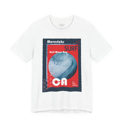 Surf & Beach Collection - Mavericks in Half Moon Bay, Graphic T-Shirt - CaliPride Clothing