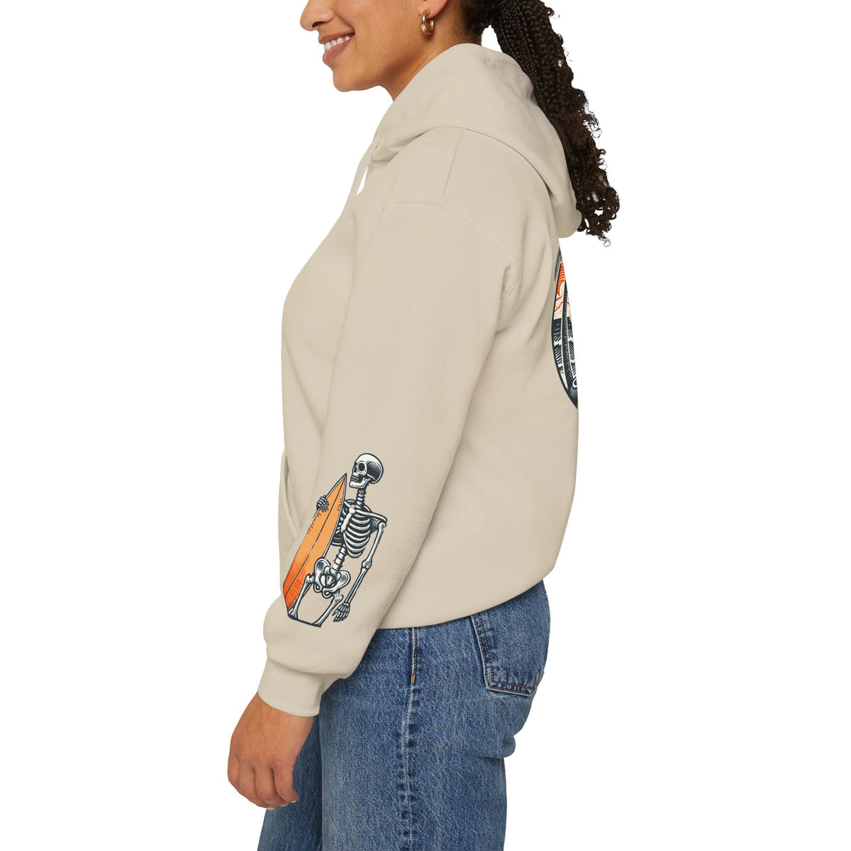 Surf & Beach Collection - Even After Death, I Ride, Premium Hoodie - CaliPride Clothing