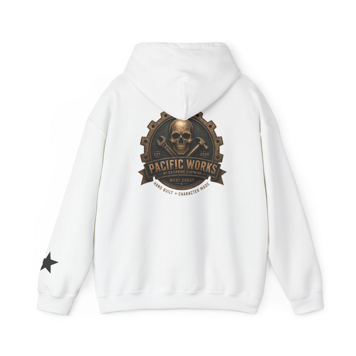 Pacific Works Collection — Signature Logo, Graphic Hoodie - CaliPride Clothing