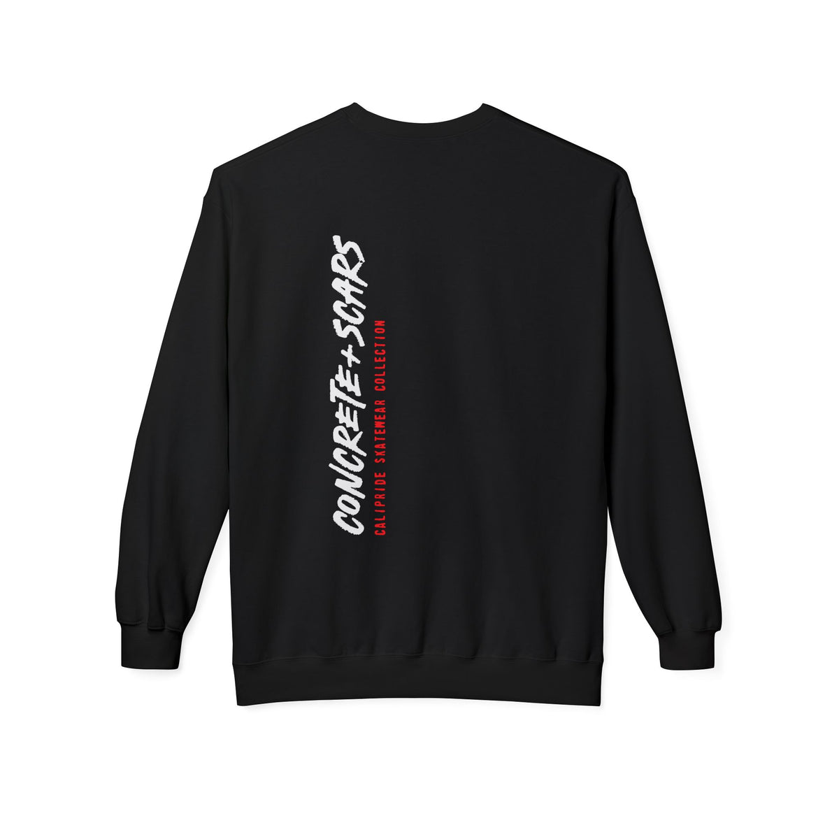 Concrete & Scars Skatewear Collection - Vertical Logo, Graphic Sweatshirt — CaliPride Clothing