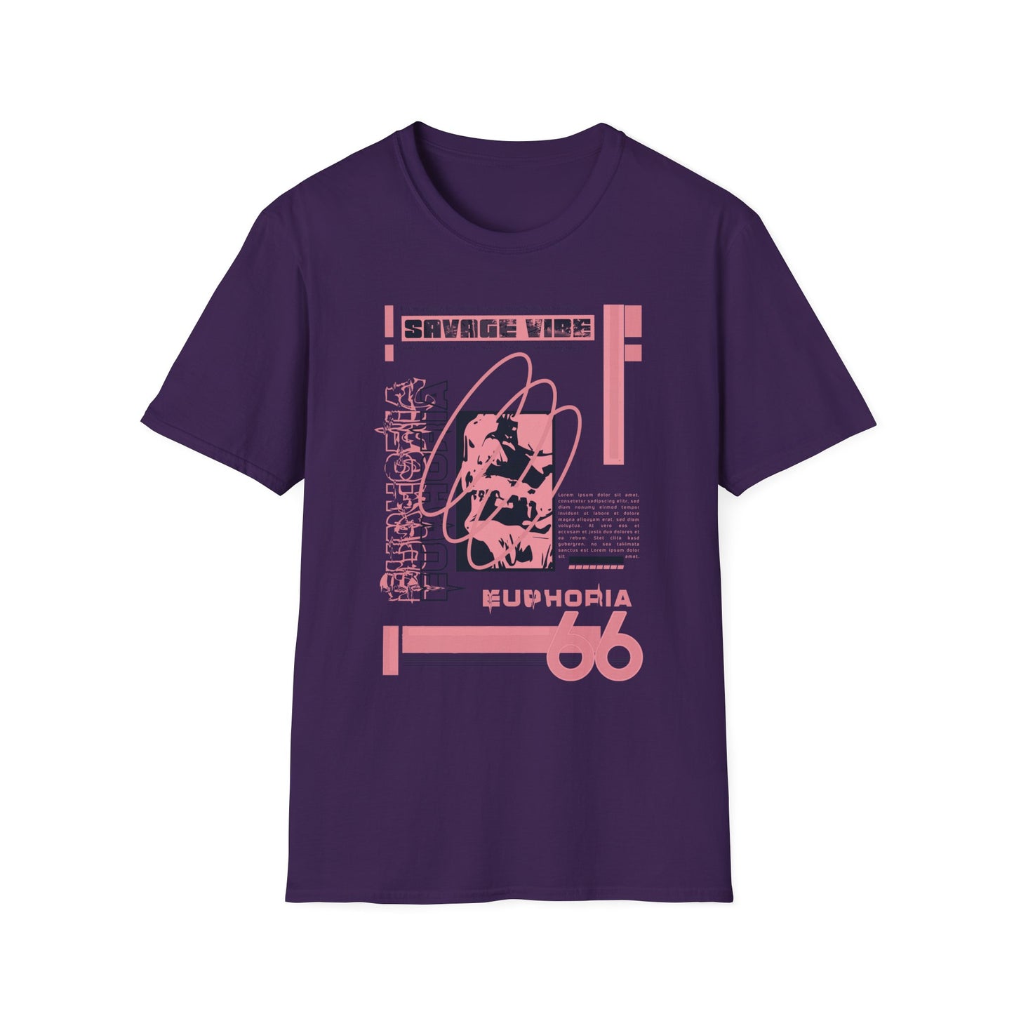Urban Underground Collection - Savage Vibe, Euphoria 66, Graphic T Shirt - CaliPride Clothing