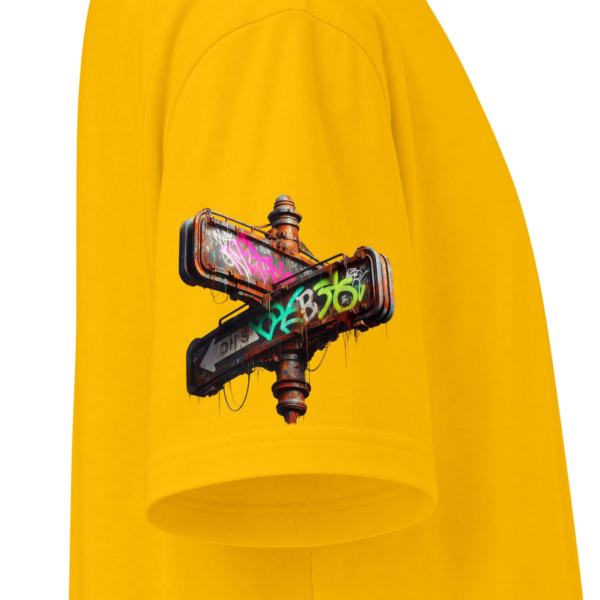Urban Underground Collection - Neon Drip, Skateboard, Graphic 4-way T Shirt - CaliPride Clothing
