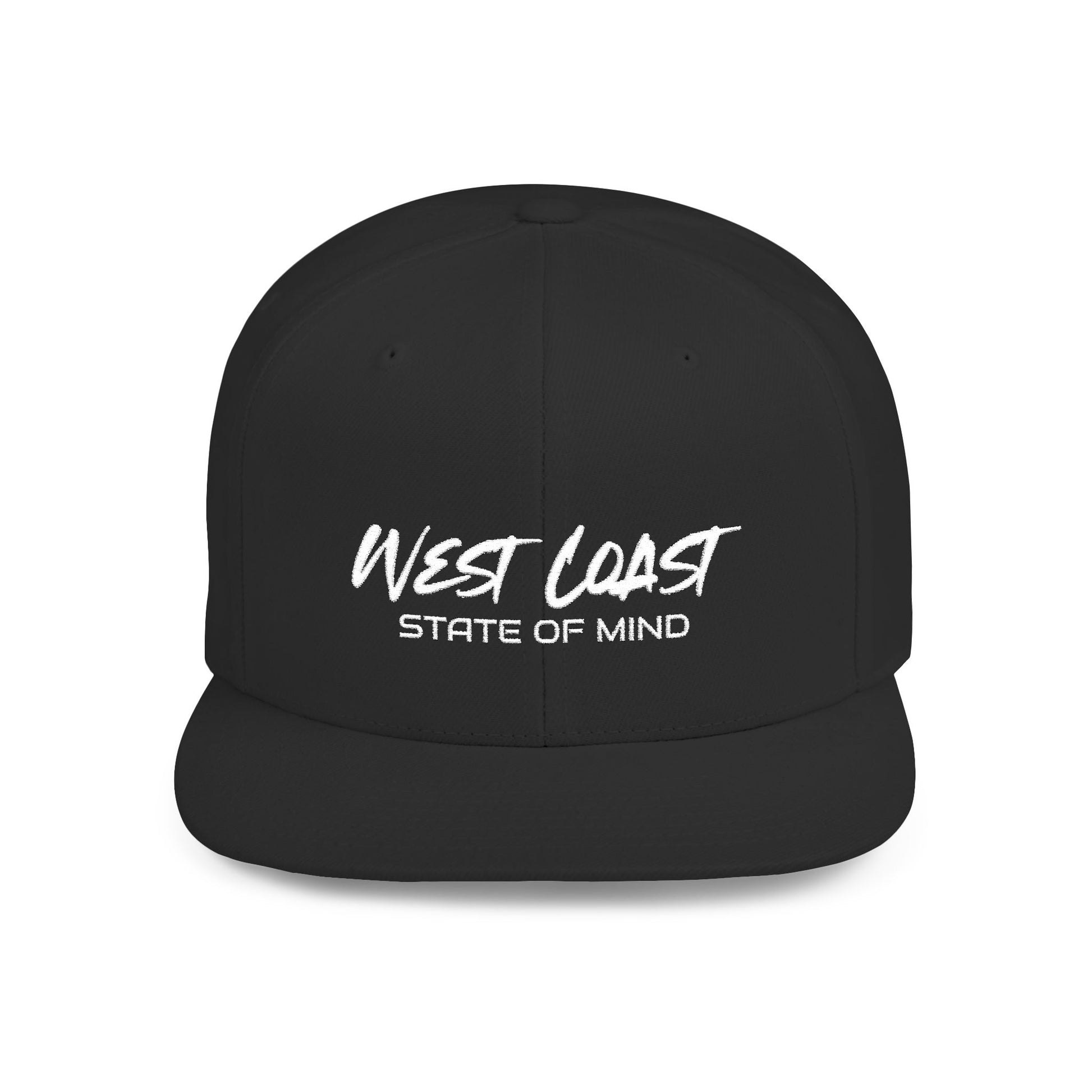 Urban Underground Collection - West Coast State Of Mind, Flat Bill Snapback Hat, Embroidered - CaliPride Clothing