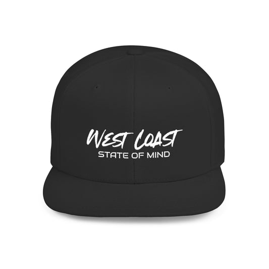 Urban Underground Collection - West Coast State Of Mind, Flat Bill Snapback Hat, Embroidered - CaliPride Clothing