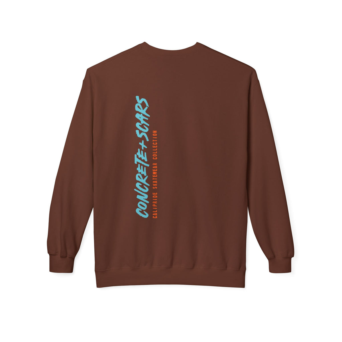 Concrete & Scars Skatewear Collection - Vertical Logo, Graphic Sweatshirt — CaliPride Clothing