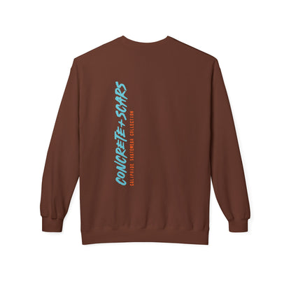 Concrete & Scars Skatewear Collection - Vertical Logo, Graphic Sweatshirt — CaliPride Clothing
