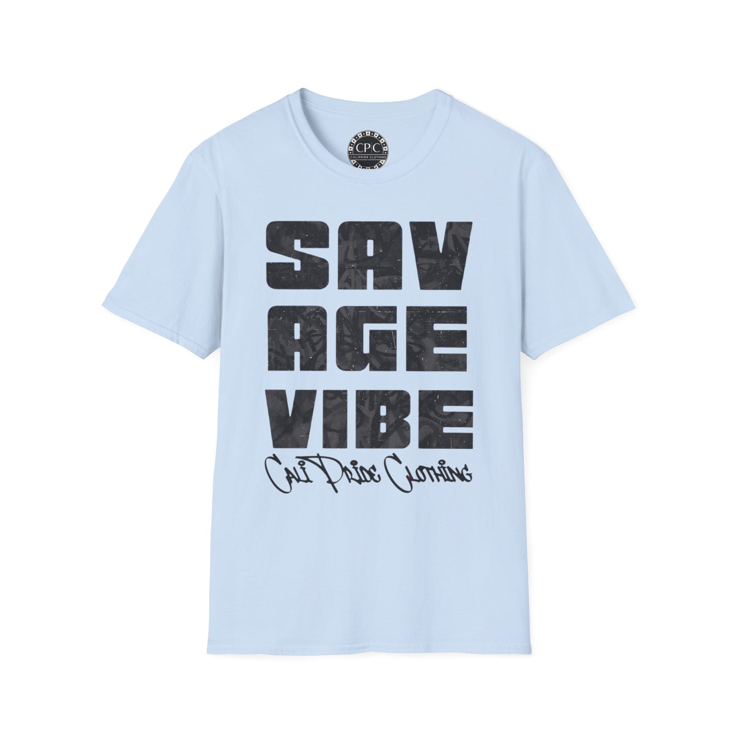 "Savage Vibe Graffiti Block" Series, Black & Grey logo — CaliPride Clothing