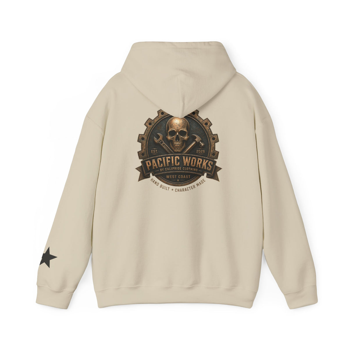 Pacific Works Collection — Signature Logo, Graphic Hoodie - CaliPride Clothing