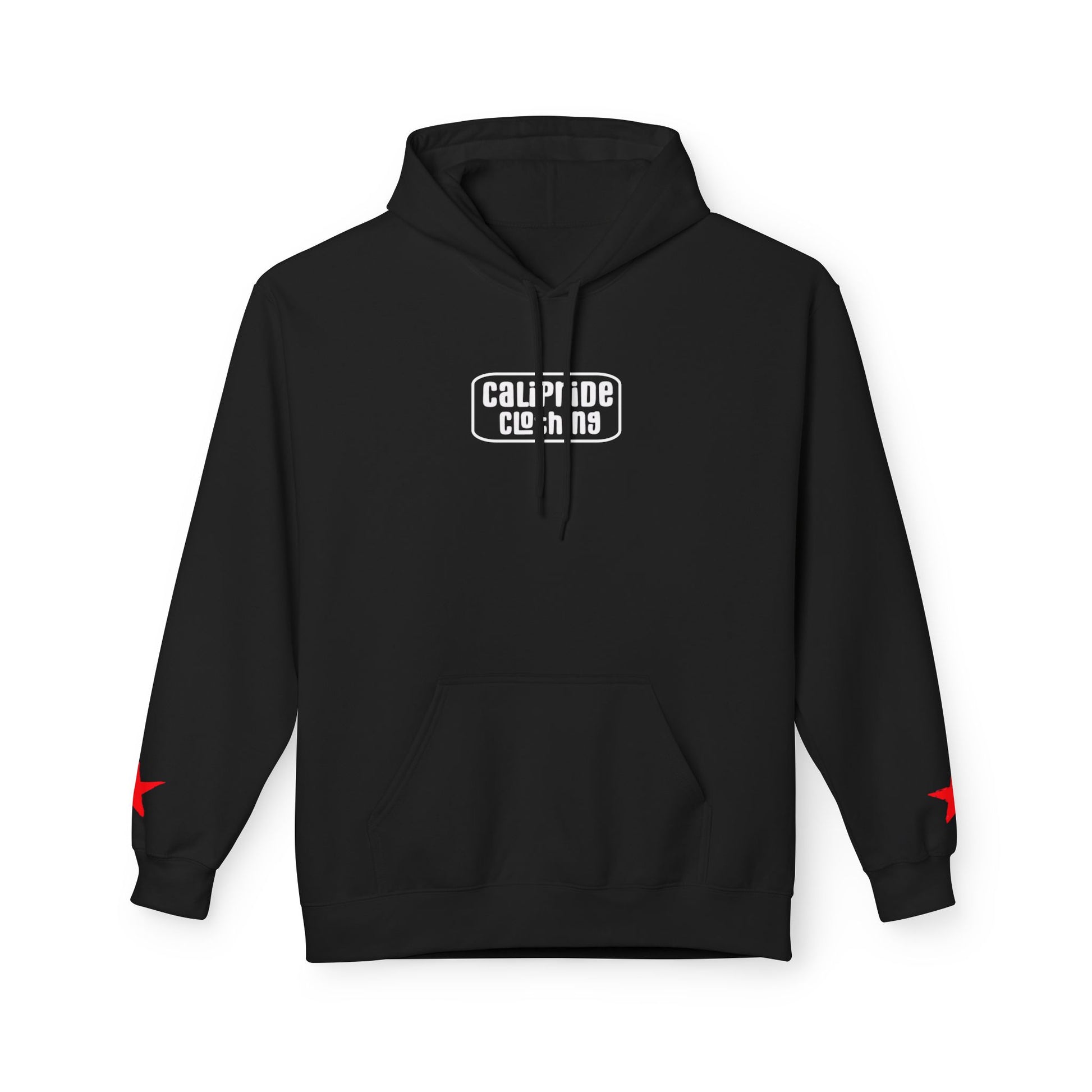 Surf & Beach Collection - CA State Bear Graphic Hoodie, White logo - CaliPride Clothing