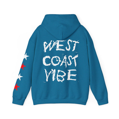 Urban Underground Collection | West Coast Vibe series - Graphic & Stars Hoodie - CaliPride Clothing