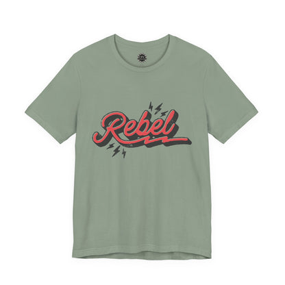 Punk Resurrected Collection - "Rebel" in Reverse, Double sided Graphic T‑Shirt - CaliPride Clothing