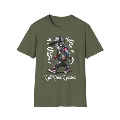 Graffiti Skeleton Artist Graphic T-Shirt