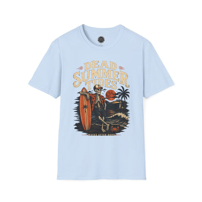 Skate & Surf Collection - Vintage Dead Summer Tides Graphic T-Shirt — CaliPride Clothing