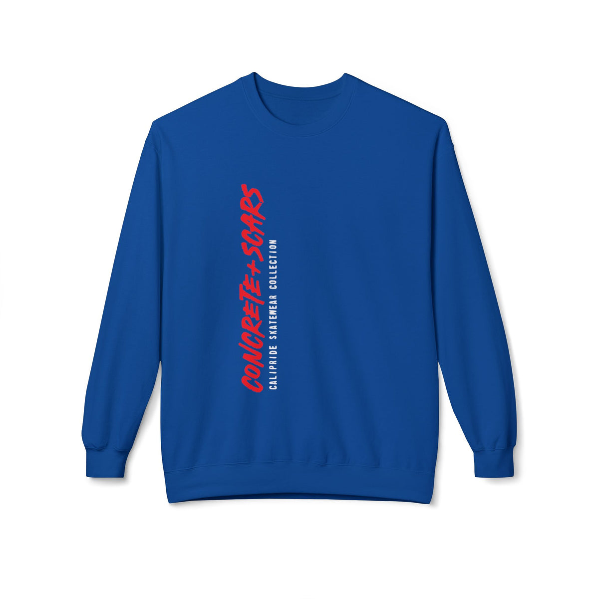 Concrete & Scars Skatewear Collection - Vertical Logo, Graphic Sweatshirt — CaliPride Clothing