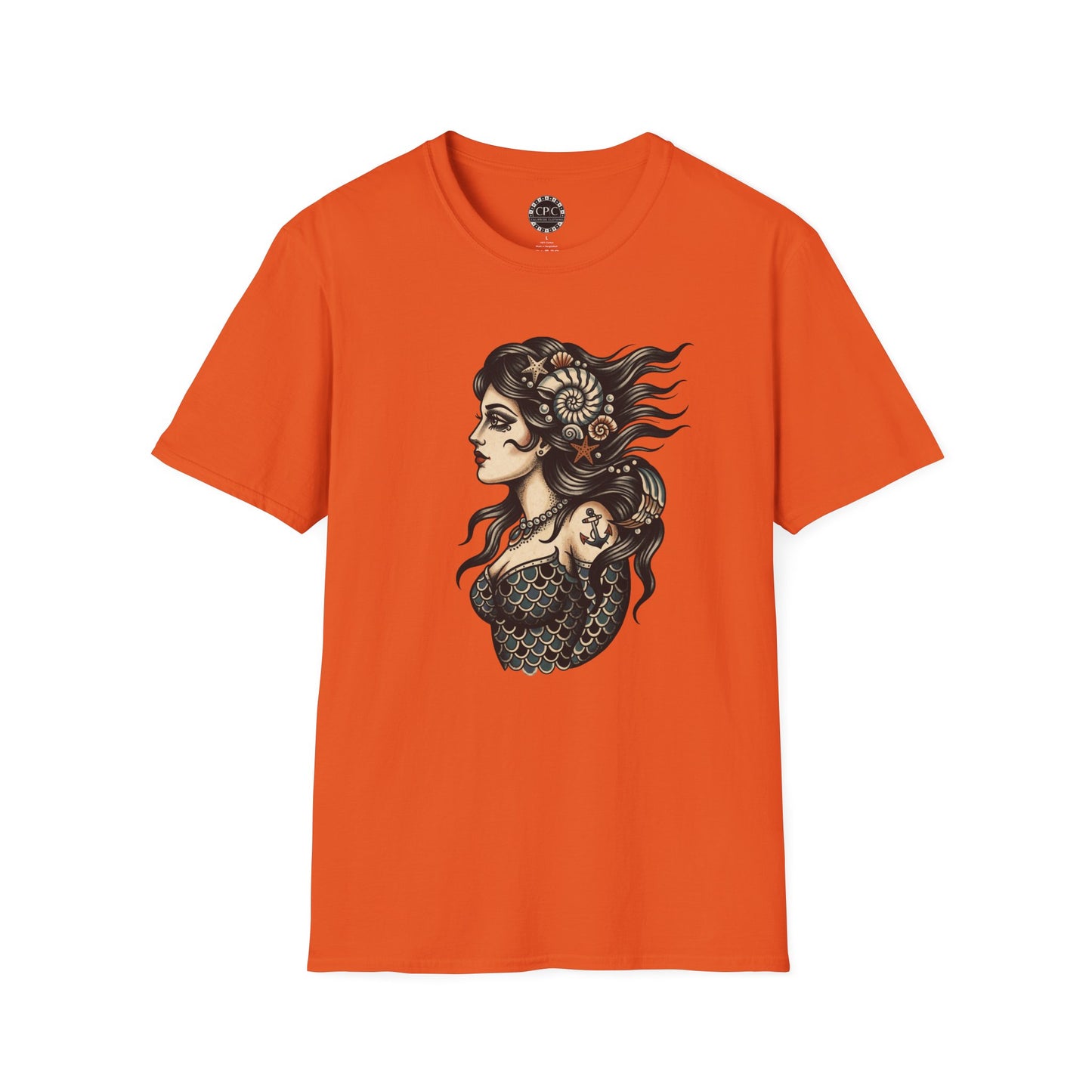 Pacific Works Collection - Vintage Mermaid Graphic T-Shirt — CaliPride Clothing