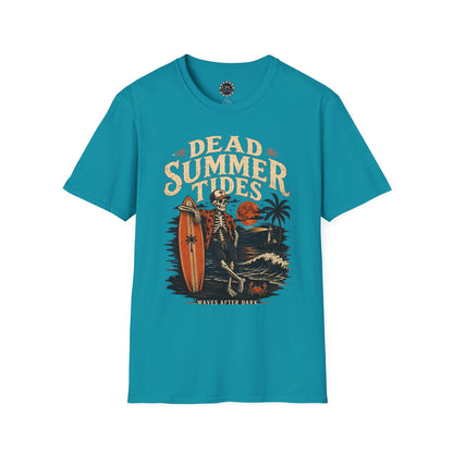 Skate & Surf Collection - Vintage Dead Summer Tides Graphic T-Shirt — CaliPride Clothing