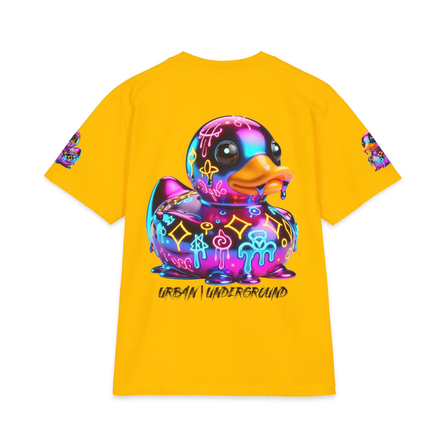 Urban Underground Collection - Neon Drip, Rub'a Ducky, Graphic 4-way T Shirt - CaliPride Clothing