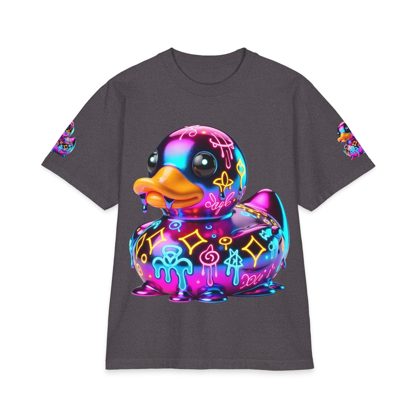 Urban Underground Collection - Neon Drip, Rub'a Ducky, Graphic 4-way T Shirt - CaliPride Clothing