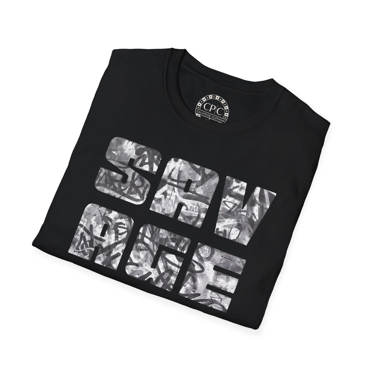 Urban Underground Collection | Savage Vibe Graffiti Block Series - Monochrome gray - CaliPride Clothing
