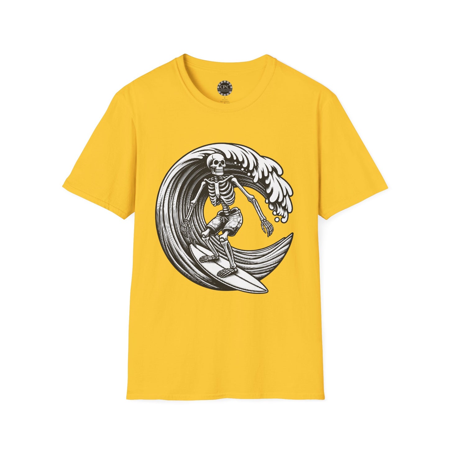 Surf & Beach Collection - Solo Swellen, Vintage Skeleton Graphic T-Shirt — CaliPride Clothing