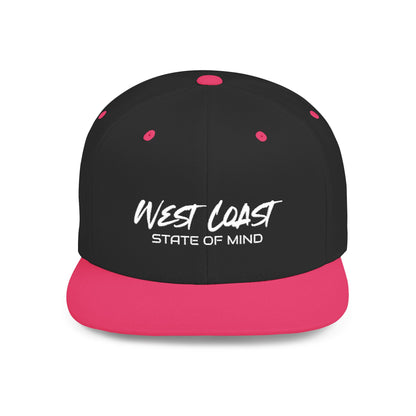 Urban Underground Collection - West Coast State Of Mind, Flat Bill Snapback Hat, Embroidered - CaliPride Clothing