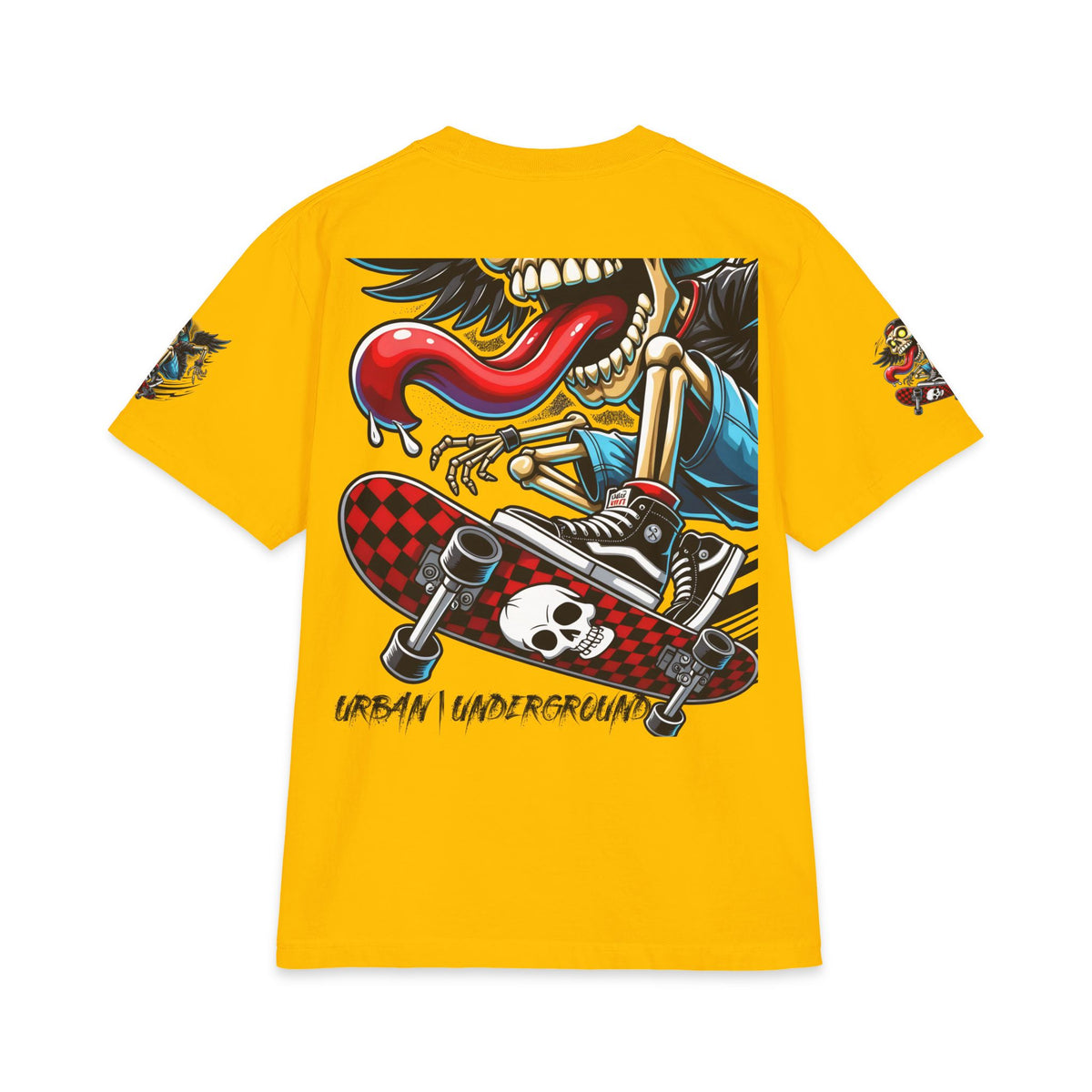 Urban Underground Collection - Neon Drip, Tongue Out, Graphic 4-way T Shirt - CaliPride Clothing