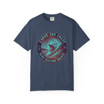 Surf & Beach Collection - Ocean Vibes Series, Carve the Coast, T-Shirt - CaliPride Clothing