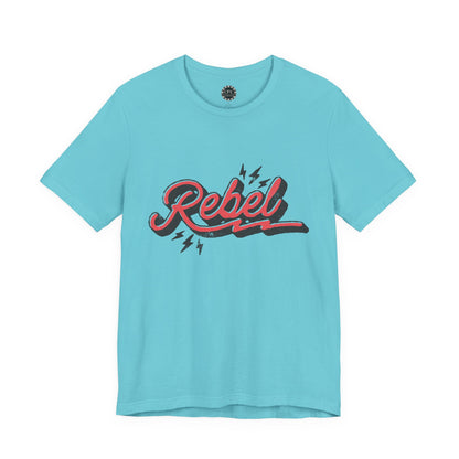 Punk Resurrected Collection - "Rebel" in Reverse, Double sided Graphic T‑Shirt - CaliPride Clothing