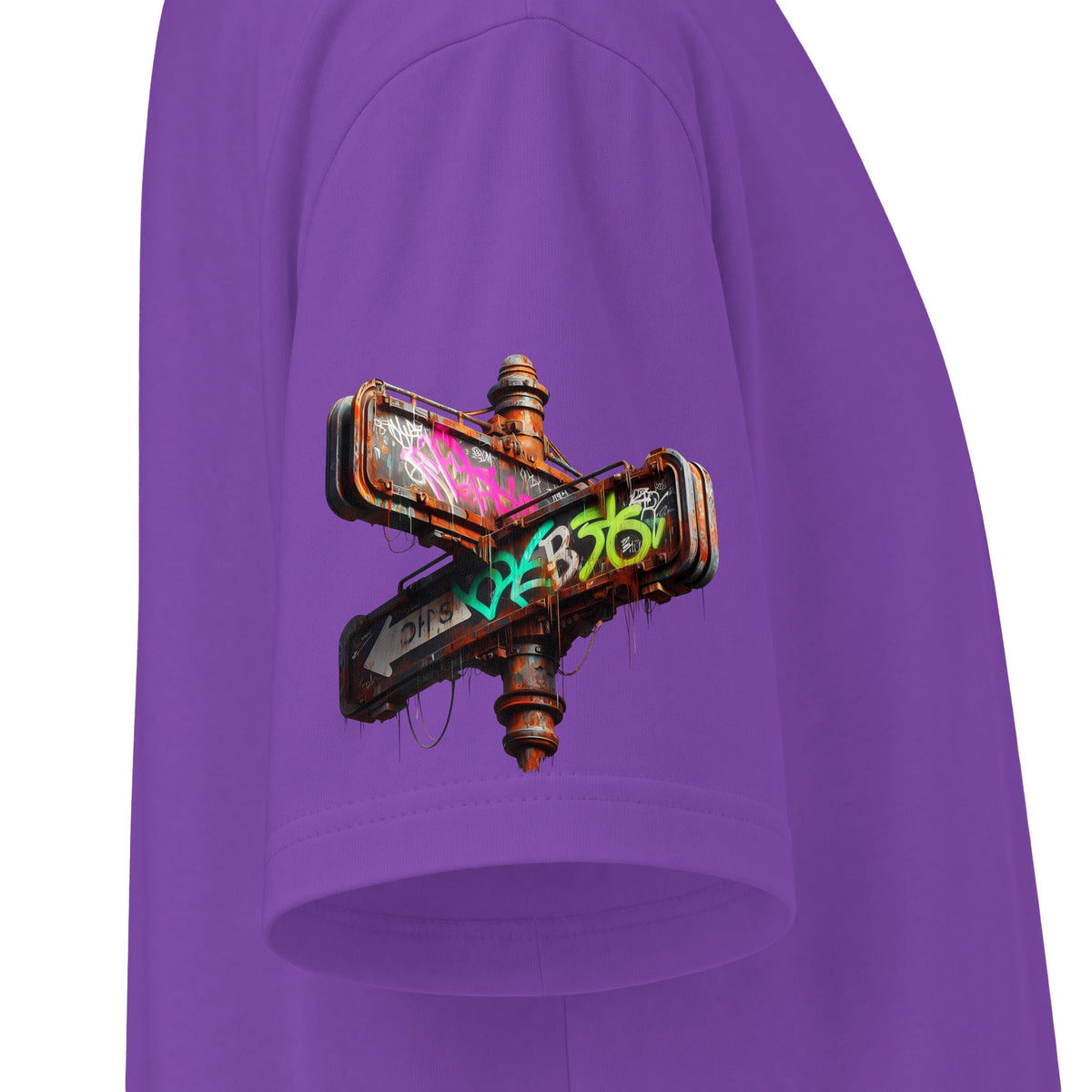 Urban Underground Collection - Neon Drip, Skateboard, Graphic 4-way T Shirt - CaliPride Clothing