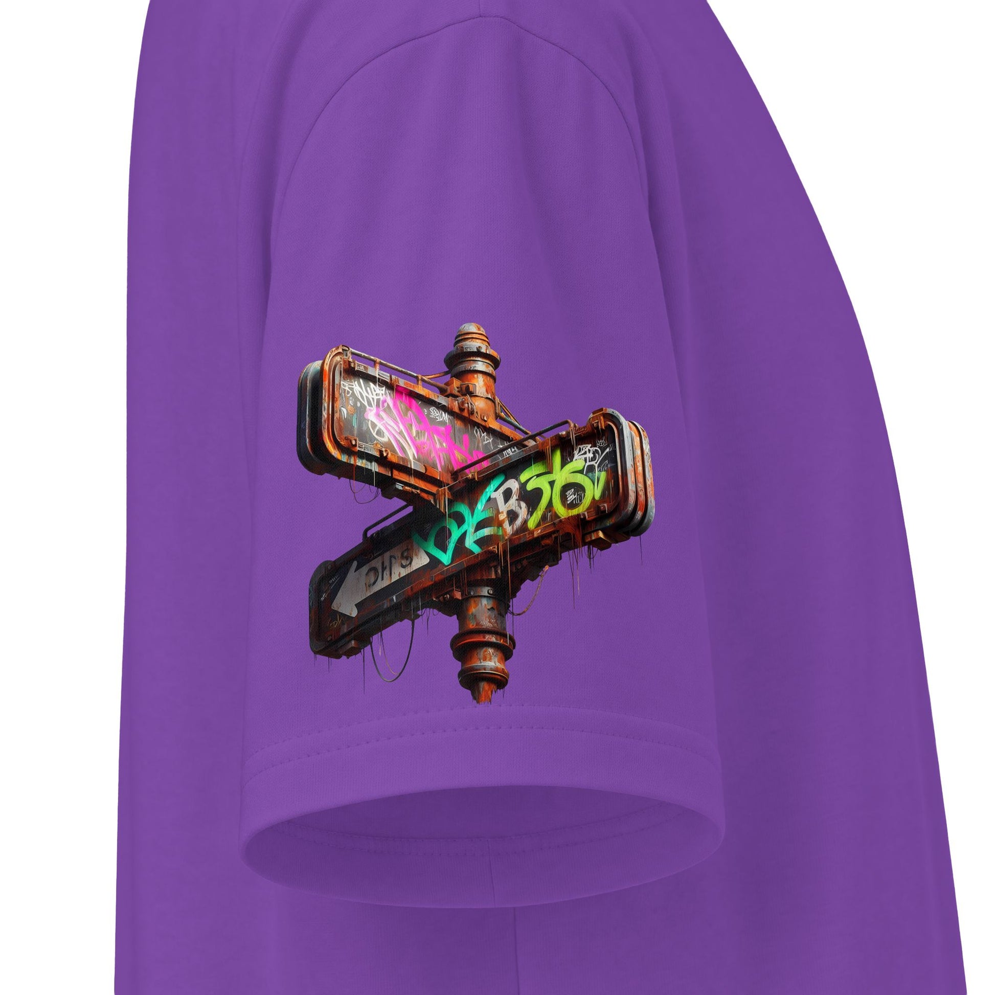 Urban Underground Collection - Neon Drip, Skateboard, Graphic 4-way T Shirt - CaliPride Clothing