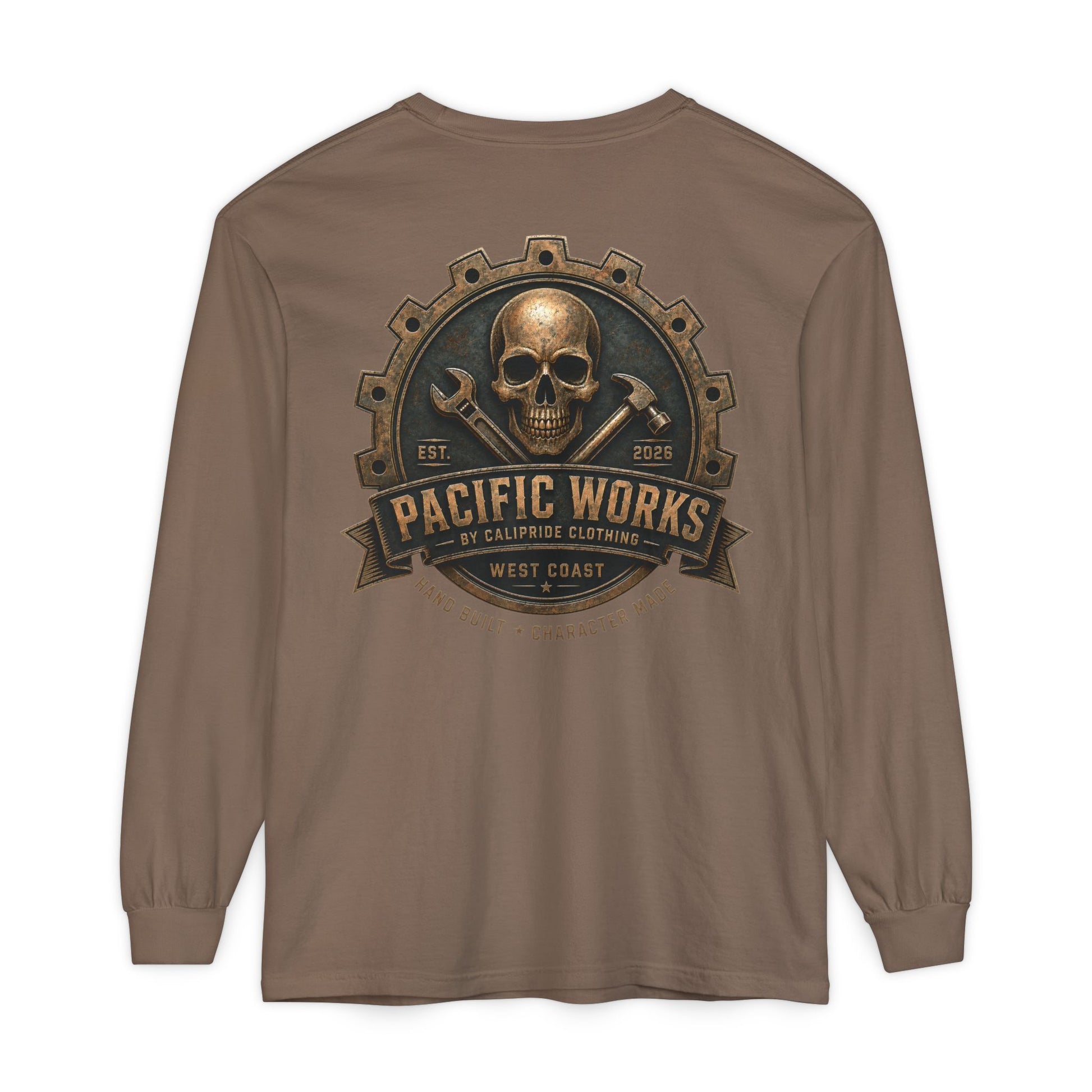 Pacific Works Collection - Signature Logo Long Sleeve T-Shirt - CaliPride Clothing