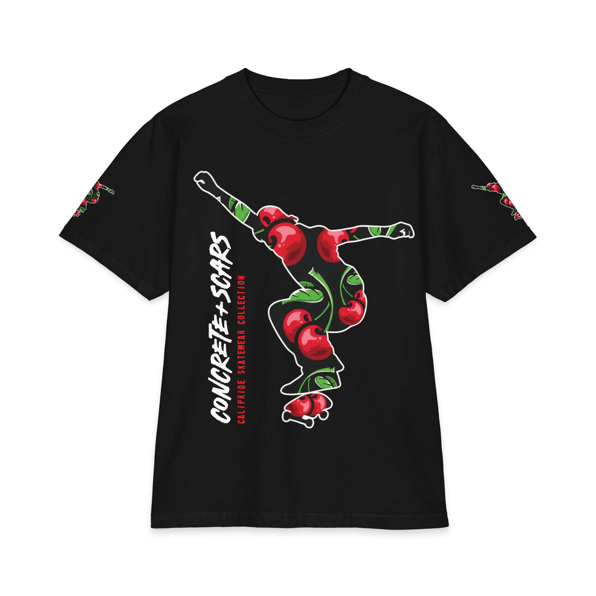 Concrete & Scars Skatewear Collection - Chery Shredder, Graphic T‑Shirt — CaliPride Clothing