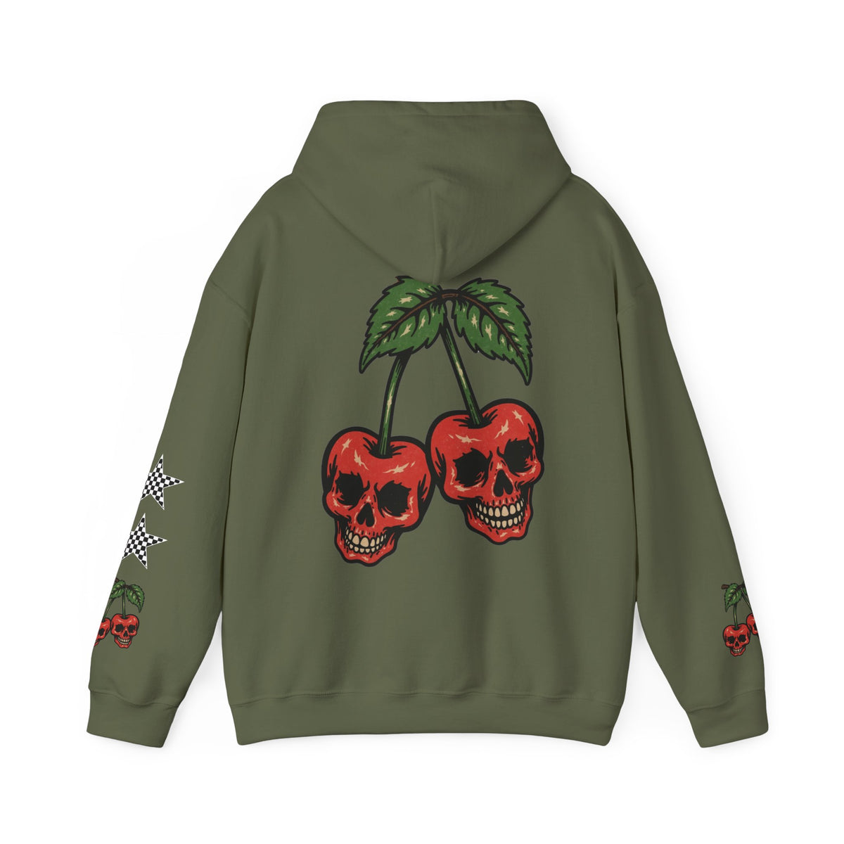 Skate & Surf Collection - Angry Cherry, Graphic Hoodie | CaliPride Clothing
