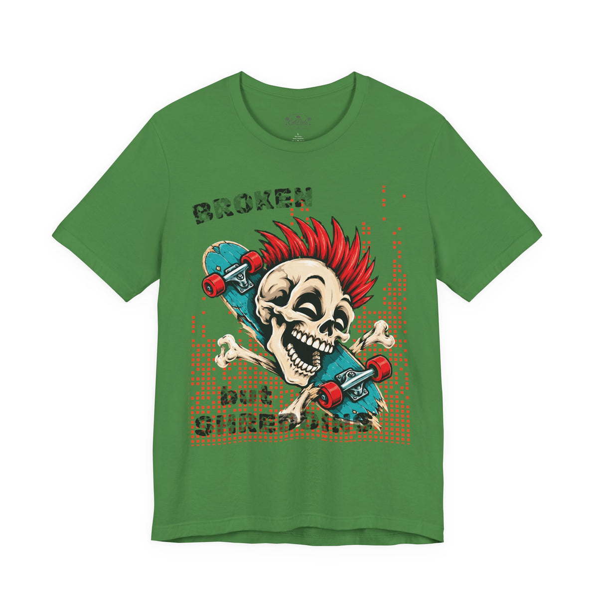 Skate & Surf Collection - Broken but Shredding, Vintage Skeleton Graphic T-Shirt — CaliPride Clothing