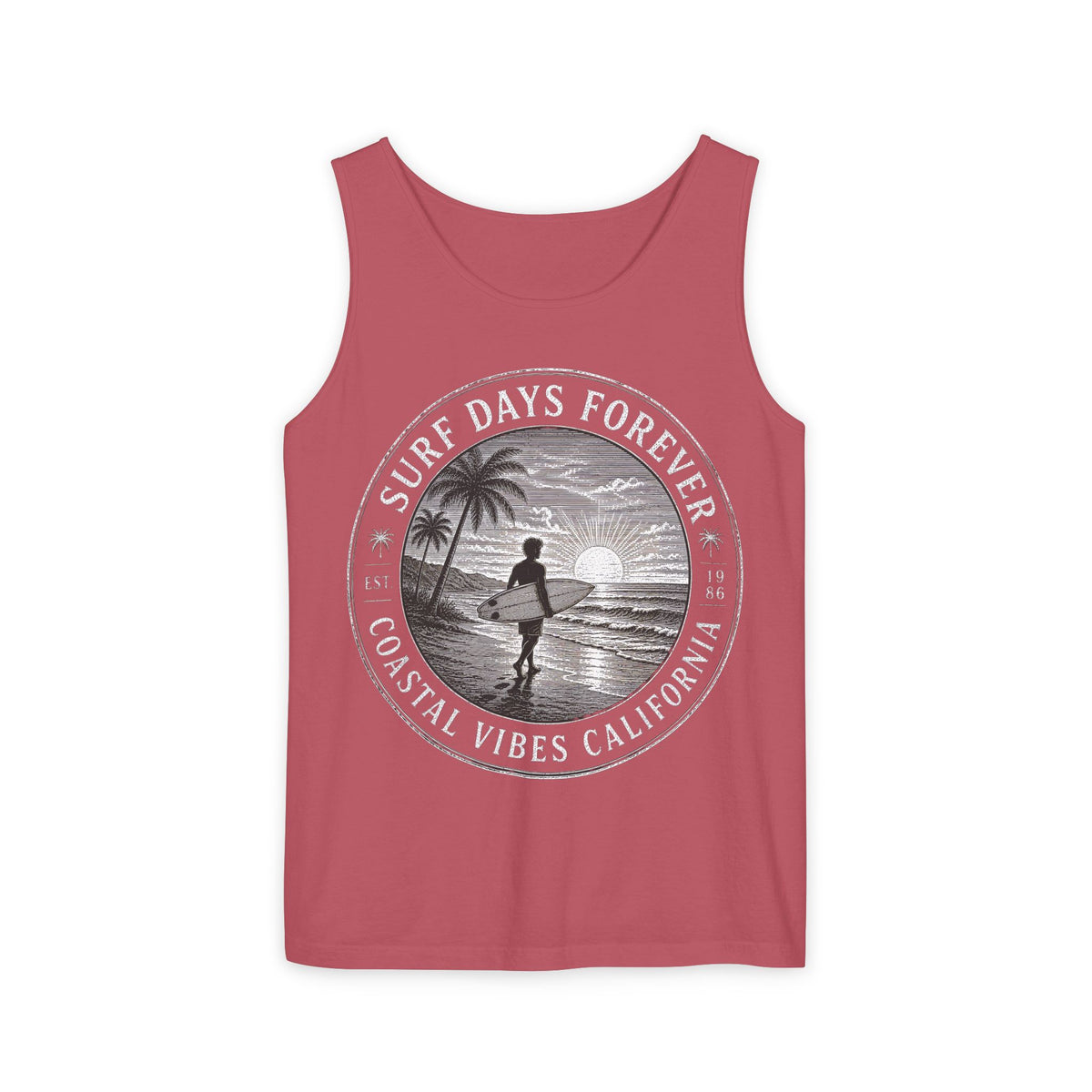 Surf & Beach Collection | Ocean Vibes Series - Surf Days Forever, Tank top - CaliPride Clothing