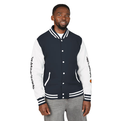 Urban Underground Collection - Savage Vibe, Bone Drop Graphic Letterman Jacket | CaliPride Clothing