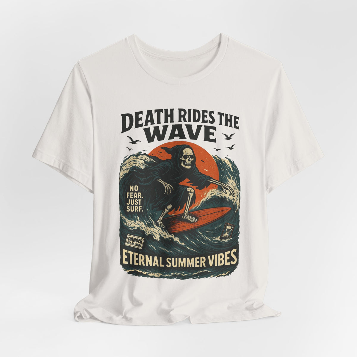 Urban Underground Collection - Death Rides the Wave Graphic T-Shirt - CaliPride Clothing