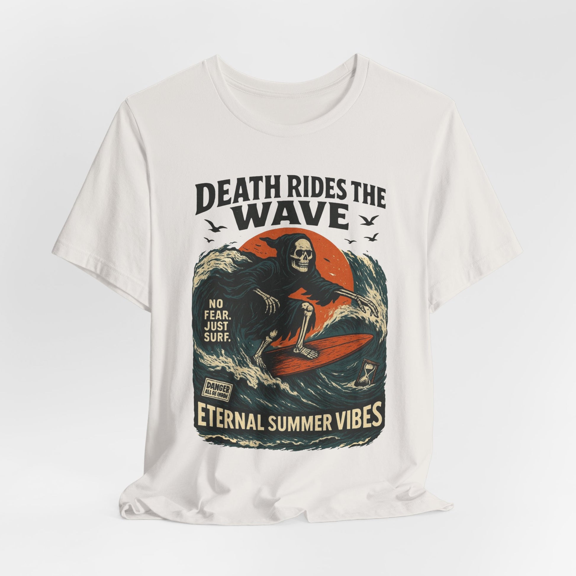 Urban Underground Collection - Death Rides the Wave Graphic T-Shirt - CaliPride Clothing
