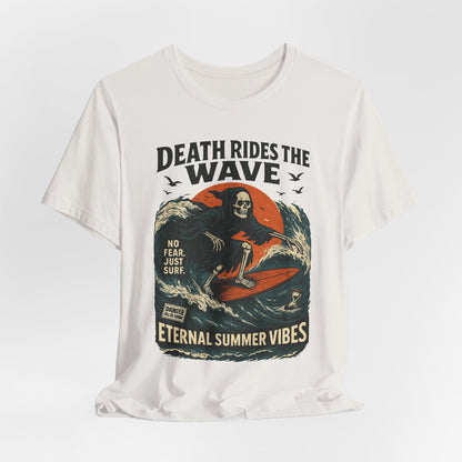 Urban Underground Collection - Death Rides the Wave Graphic T-Shirt - CaliPride Clothing