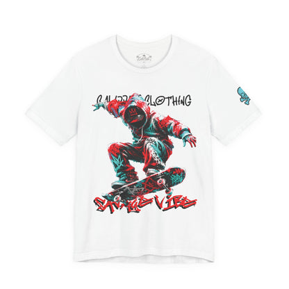 Skate & Surf Collection - Savage Vibe Skater Graphic T-Shirt - CaliPride Clothing