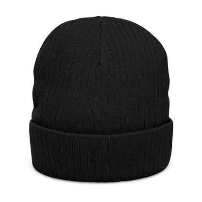 Concrete & Scars Skatewear Collection - Signature Logo, Embroidered Ribbed Beanie — CaliPride Clothing