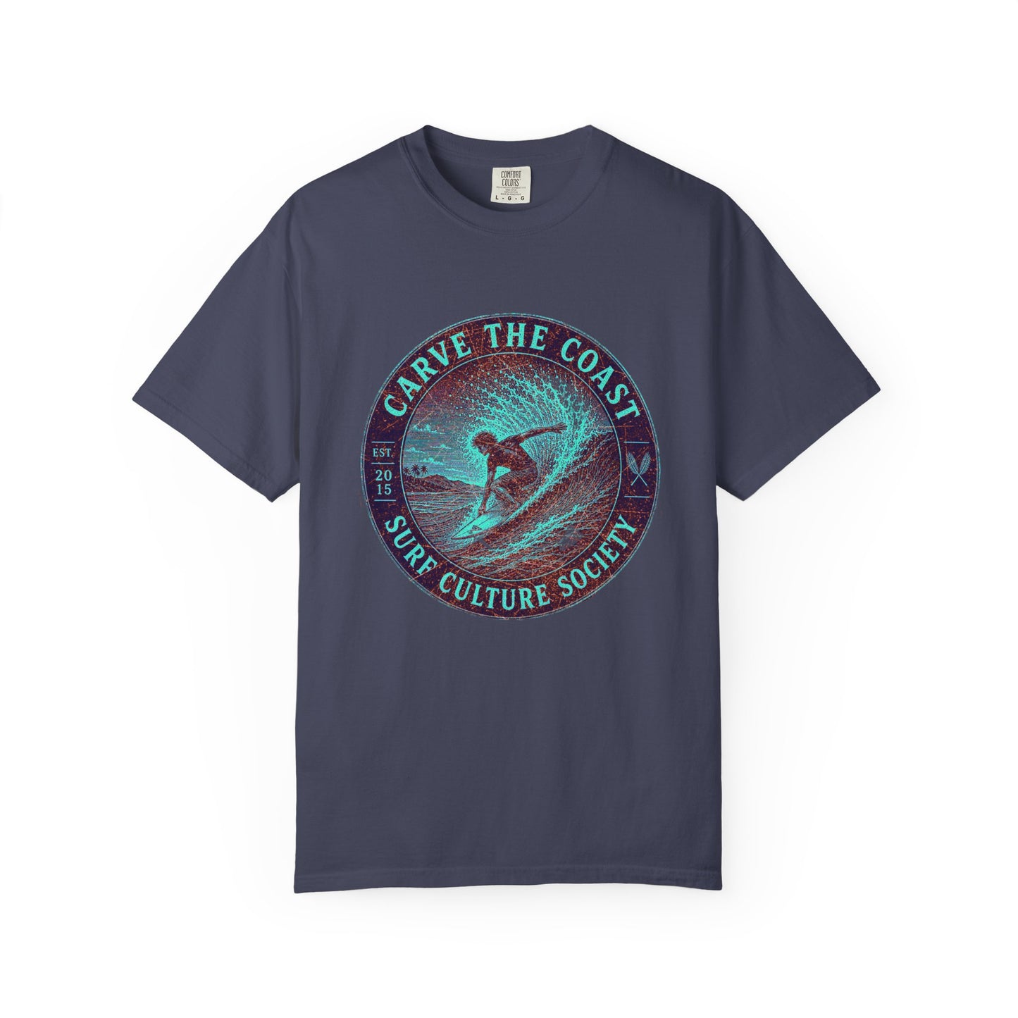 Surf & Beach Collection - Ocean Vibes Series, Carve the Coast, T-Shirt - CaliPride Clothing