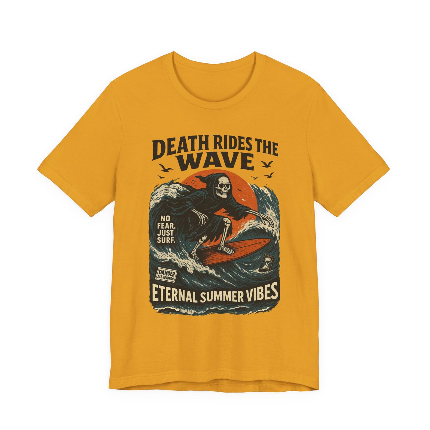 Urban Underground Collection - Death Rides the Wave Graphic T-Shirt - CaliPride Clothing