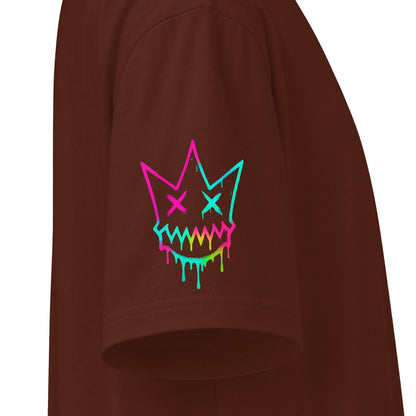 Urban Underground Collection - Neon Drip, Crown Face, Graphic 4-way T Shirt - CaliPride Clothing