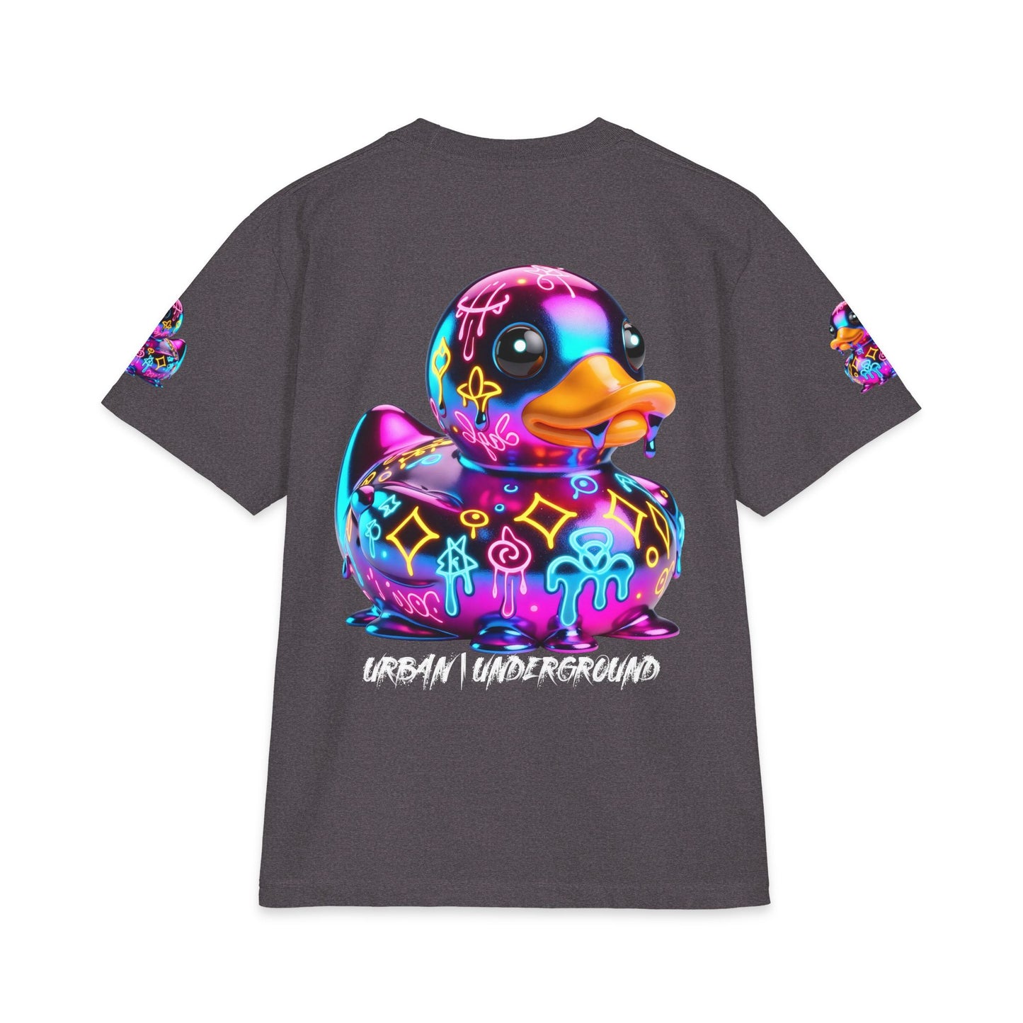 Urban Underground Collection - Neon Drip, Rub'a Ducky, Graphic 4-way T Shirt - CaliPride Clothing