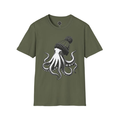 Pacific Works Collection - Hipster Octopus Graphic T-Shirt — CaliPride Clothing