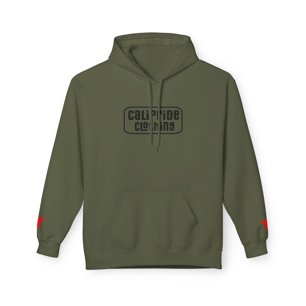 Surf & Beach Collection - CA State Bear Graphic Hoodie, Black logo - CaliPride Clothing