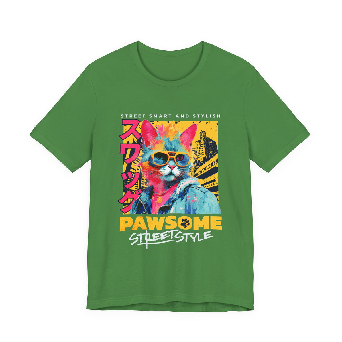 Urban Underground Collection - Who's Pawsome Urban Cat, Graphic T Shirt - CaliPride Clothing