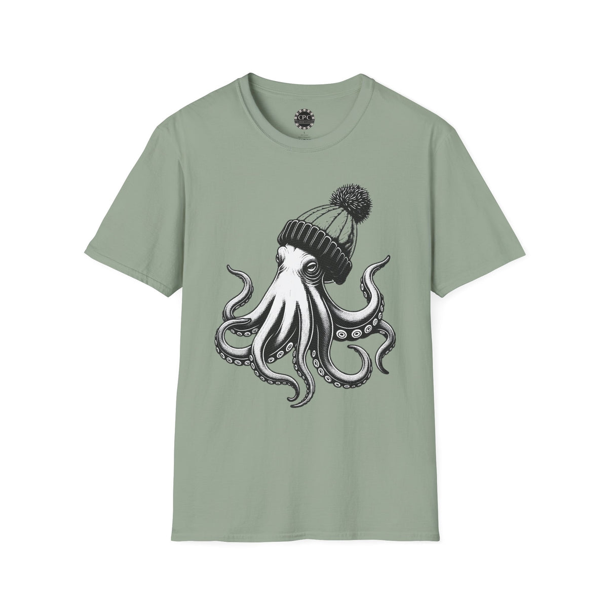 Pacific Works Collection - Hipster Octopus Graphic T-Shirt — CaliPride Clothing